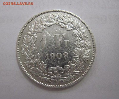 1 франк Швейцария 1909  до 16.05.18 - IMG_8379.JPG