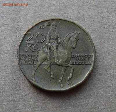 20 крон Чехия 1999 - ниже курса - до 20.05.2018 - 20-крон-2.JPG