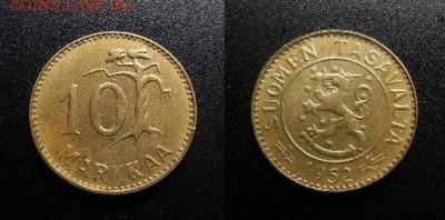 МОНЕТЫ МИРА 555 - Финляндия – 10 марок (1952)
