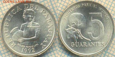 Парагвай 5 гуарани 1992 г., до 18.05.0018 г. 22.00 по Москве - Парагвай 5 гуарани 1992  114