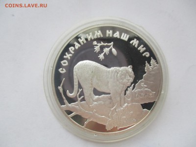 Сохраним наш мир, тигр. три рубля 1996 года. 1 унция серебра - IMG_5418.JPG