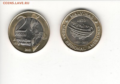 2 песо Аргентины 2012, "Война за Фолкленды" - Аргентина 2 песо 2012