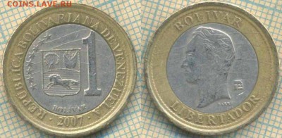 Венесуэла 1 боливар 2007 г. , до 22.05.2018 г. 22.00 по Моск - Венесуэла 1 боливар 2007  912