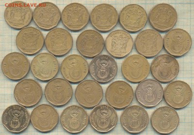 ЮАР 20 центов погодовка 1993-2012 гг., фикс-цена - юар 20 с фикс