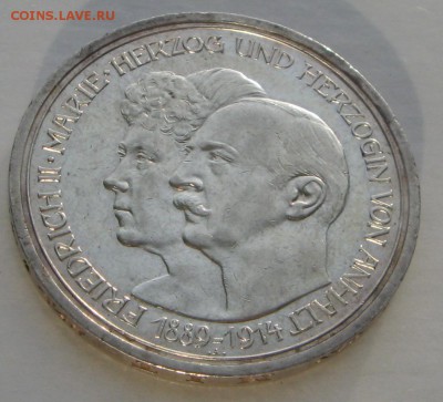 5 марок 1914 Ангальт - аверс2
