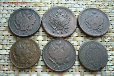 Ассорти царских монет 1+2 коп 1760-1823 - P1820950.JPG