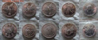 5 монет весом 1 унция, серебро до 21 мая 2018 - Новая папка