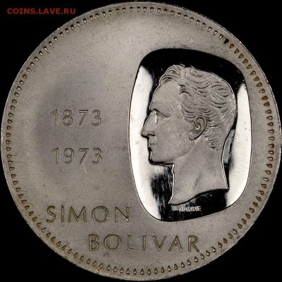 Венесуэла 10 боливар 1973 PROOF на оценку - Venezuela_1973_OBV_PF_lg (1)
