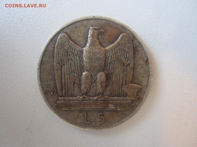 Италия, 5 лир 1927 с 350 руб. до 20.05.18 20.00МСК - IMG_5226.JPG