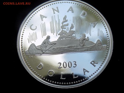 Канада 1 доллар 2003 50 лет  Коронации Елизаветы II до 20.5 - доллар 2003 реверс (2).JPG