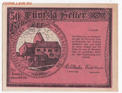 Нотгельд- Лампрехтсхаузен 50 геллеров 1920 г. до  24.05 в 22 - IMG_20180518_0010