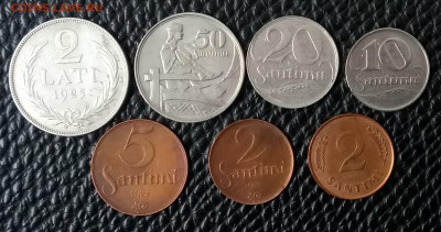Лот монет Латвии 1920-1930 годы. 7 штук. До 23.05.18 - _20180518_182834.JPG