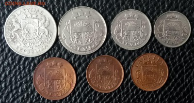 Лот монет Латвии 1920-1930 годы. 7 штук. До 23.05.18 - _20180518_182854.JPG