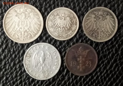 Лот монет Германии 1-ая половина 20 века. 5 штук. 23.05.18 - _20180518_182351.JPG