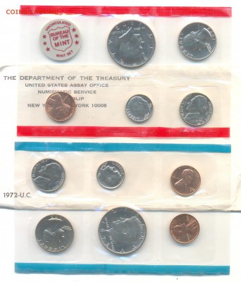 Годовой набор США (двор Р и D) 1972г  24.05.18 22-00 - 1972 001