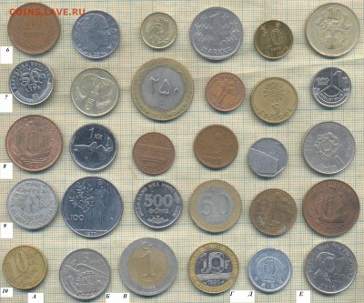 Иностр. монеты, фикс 2., 1 монета - 10 руб - 10 2