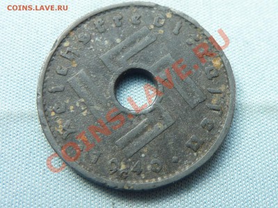 3-й РЕЙХ 1 пфен. 1940г. с дырочкой! - MEMO0022.JPG