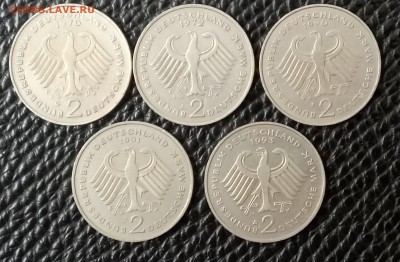 Лот монет Германии 2 марки, 5 штук. 23.05.18 - _20180518_182031.JPG