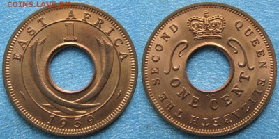 Брит Вост Африка 1 цент 1959 KN  до 24-05-18 в 22:00 - Брит Вост Африка 1 цент 1959    8823