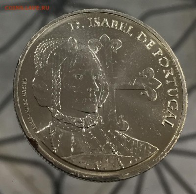 5 евро Португалия Королева Изабелла с 200 руб до 24.05 - IMG_9509-19-05-18-03-50.JPG