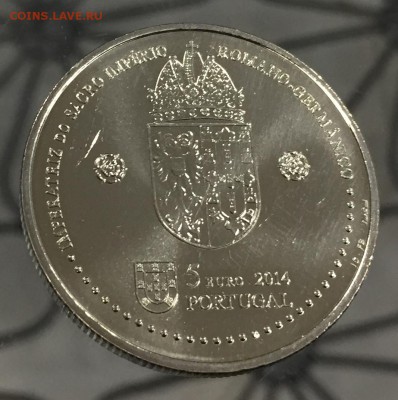 5 евро Португалия Королева Элеонора с 200 руб до 24.05 - IMG_9516-19-05-18-03-50.JPG