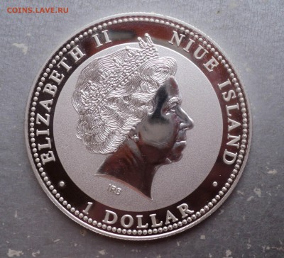 2 доллара 2012 Пушкин, Лермонтов, 1 доллар год крысы. Ниуэ. - 3 (1)
