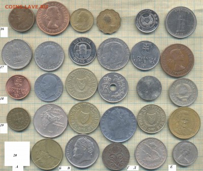 Иностр. монеты, фикс 4., 1 монета - 10 руб - 10 4а