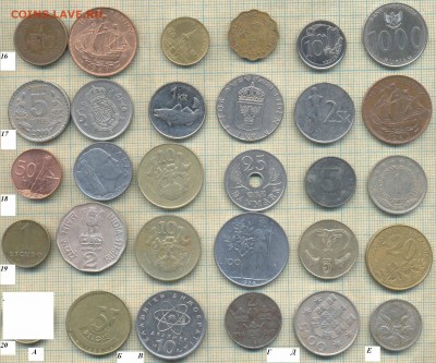 Иностр. монеты, фикс 4., 1 монета - 10 руб - 10 4