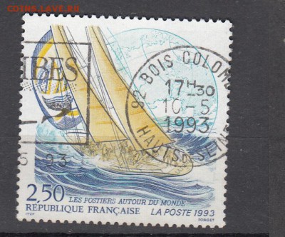 Франция 1993 яхта 1м - 348