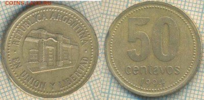 Аргентина 50 сентаво 1994 г. , до 25.05.0018 г. 22.00 по Мос - Аргентина 50 сентаво 1994  404