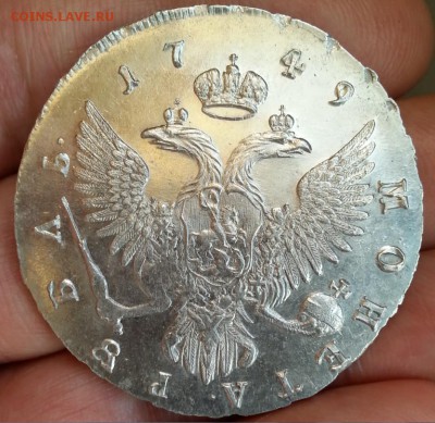 1 Рубль Елизавета 1751 год ммд - папа44к5
