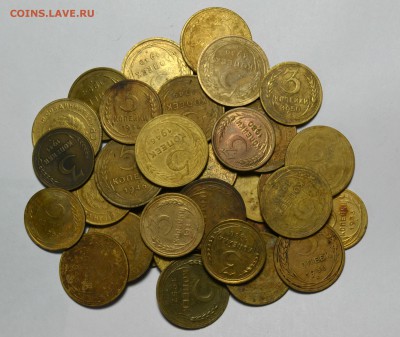 ЛОТ 5коп.3коп. 1926-57г.-     36 ШТУК   до 23.05 в 22.30 - DSC_0317.JPG