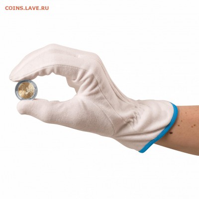 Аксессуары LEUCHTTURM (Германия)!!! - coin-gloves-made-of-cotton-one-size-1-pair