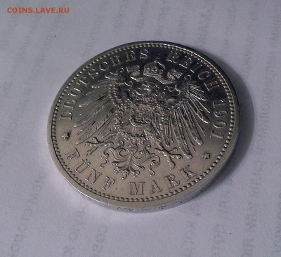5 марок 1901 Пруссия. 200 лет династии. Серебро. Оригинал. - 20180521_214619