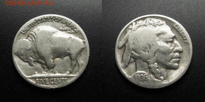 МОНЕТЫ МИРА 555 - США – 5 центов (1936) «Бизон; индеец»