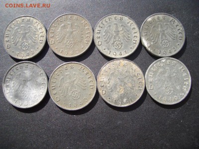 Пфенниги Германии, 3-й Рэйх (Цинк) - 35 шт. 28.05.2017-22.00 - Pfennigs-2 (5).JPG