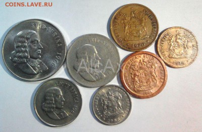 ЮАР лот из 7 монет до 27.05 - 51236726+