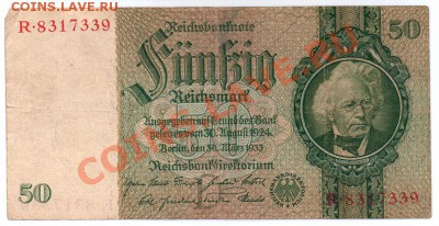 Германия 50 и 100 марок 1933-35 годов до 28.04.11 22-00 мск - 50f