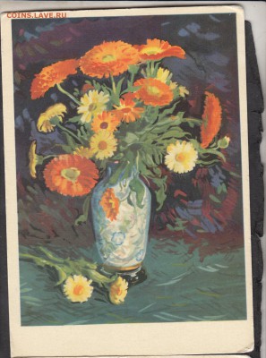СССР ПК 1960 цветы - 159