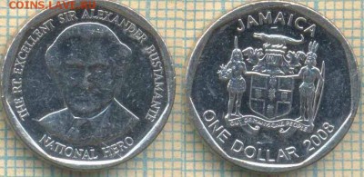 Ямайка 1 доллар 2008 г., до 29.05.2018 г. 22.00 по Москве - Ямайка 1 доллар 2008  1045