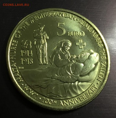 5 евро Мальта 100 лет Первой Мировой с 200 руб до 29.05 - IMG_9711-23-05-18-11-24.JPG
