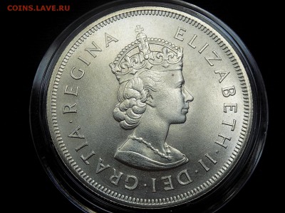Бермуды, Британская колония 1 крона 1959 UNC - Бермуды аверс.JPG