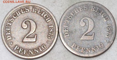 Германия  2 пфенниг 1875 ( 2 шт ) 26. 05. 2018. в 22 - 00. - DSC_0103