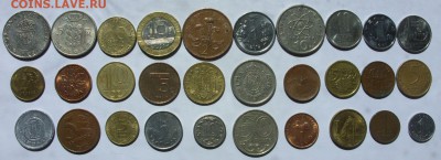 30 монет мира без повторов. Старт 150 рублей. - Лот 30 монет мира без повторов 1-1