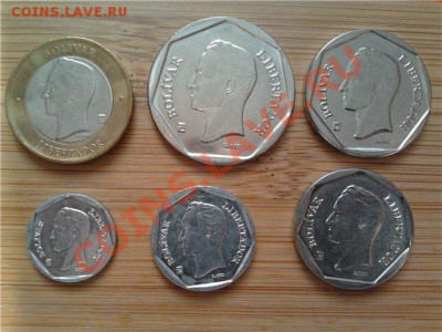 Венесуэла, набор из 6 монет 2001-…гг, до 28.04.11г. 22:00мск - Венесуэла 2