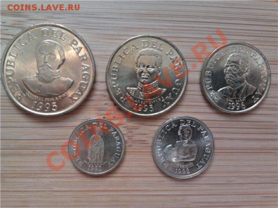 Парагвай, набор из 5 монет 1990-..г, до 28.04.11г в 22:00мск - Парагвай 2