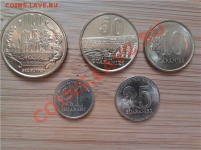 Парагвай, набор из 5 монет 1990-..г, до 28.04.11г в 22:00мск - Парагвай 1