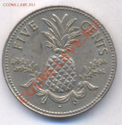 Багамские о-ва 5 центов 1975 г. До 26.04.11 г. 20-00 МСК. - Багамы 5.1