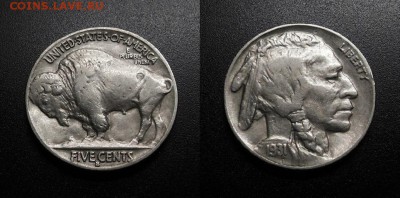 США 5 центов (1931 S) оценка - США – 5 центов (1931 S) «Бизон; индеец» (редкий год) №1