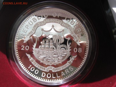 100 долларов 2008г. Либерия Чемпионат Европы по футболу 1КГ. - IMG_2559.JPG